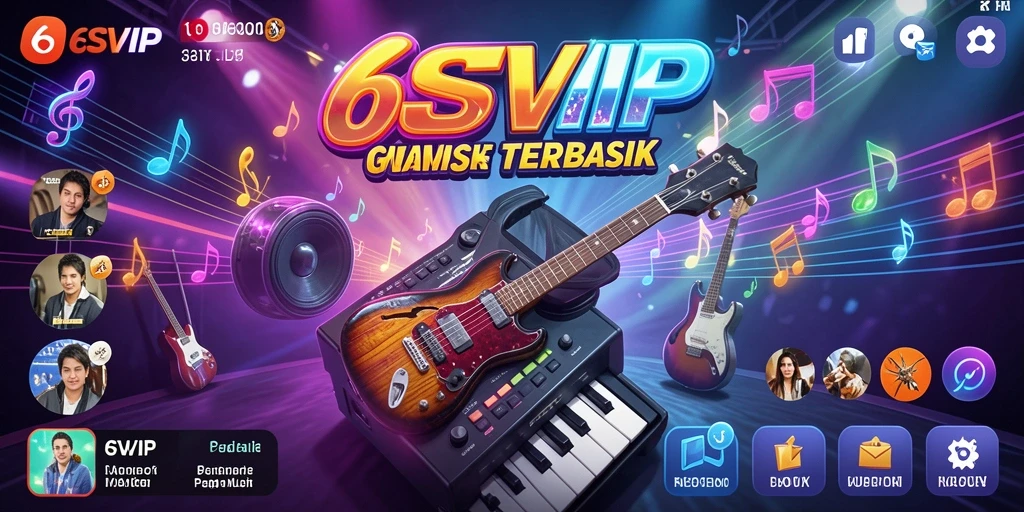 Tampilan menarik dari gameplay 6SVIP yang penuh warna dan musik.