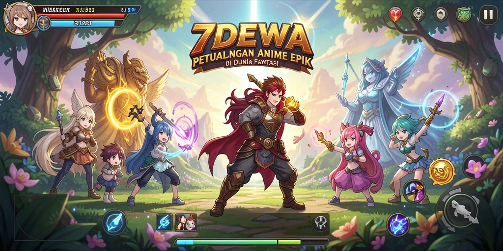 Tampilan screenshot gameplay 7DEWA yang menakjubkan.