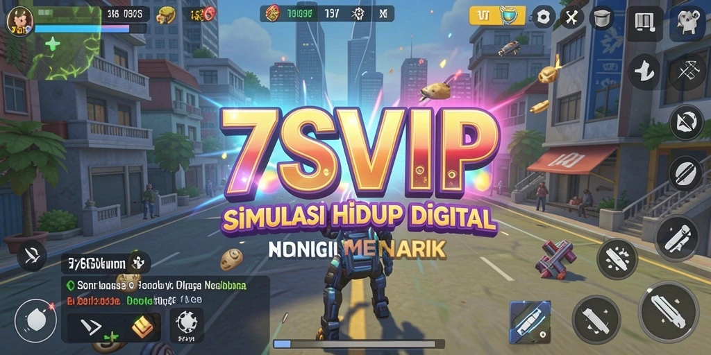 Tampilan gameplay menarik dari 7SVIP dengan karakter yang berinteraksi.