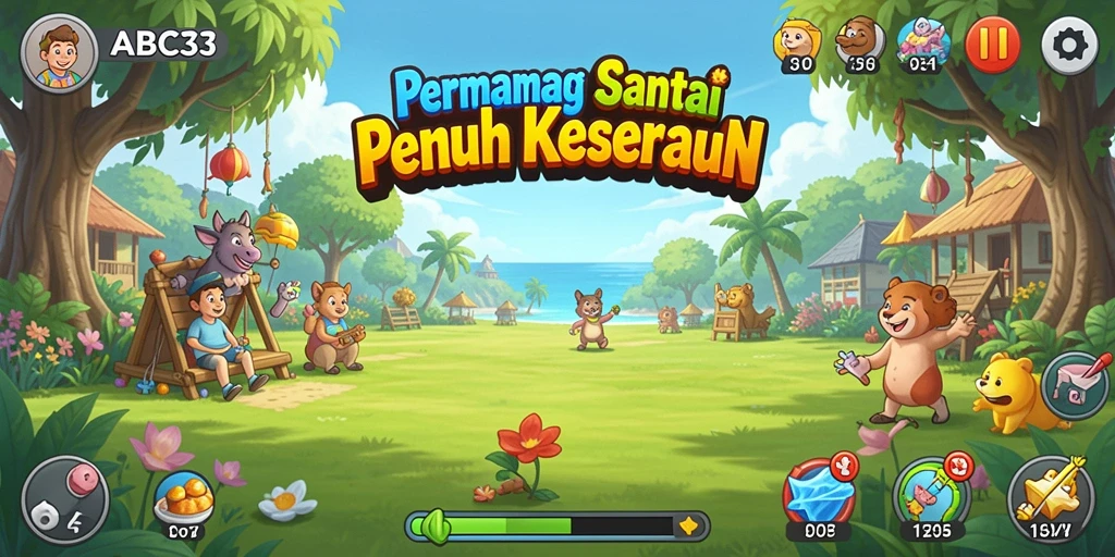 Screenshot gameplay ABC33 menampilkan momen seru dalam permainan Casual.