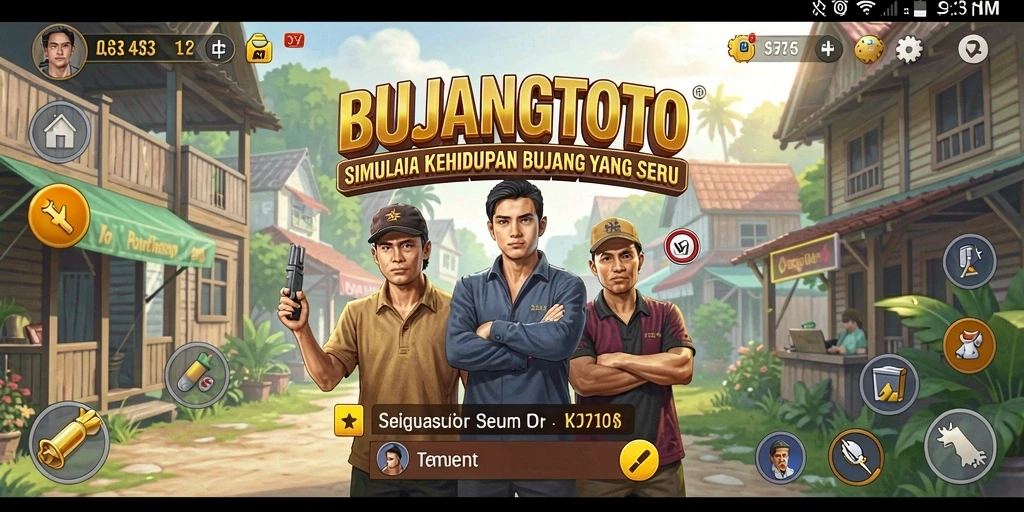 Tampilan gameplay BUJANGTOTO yang menawan dengan interaksi sosial.