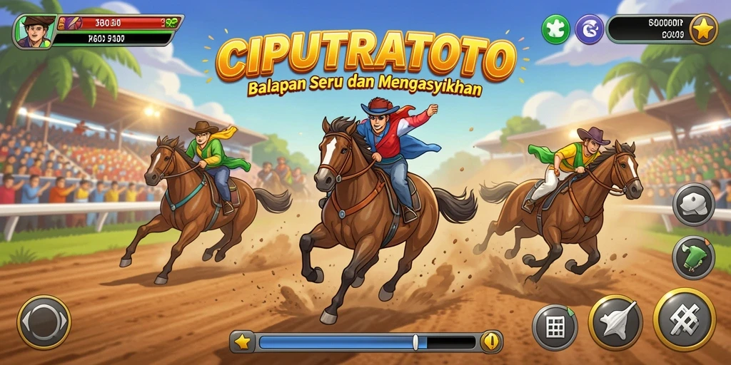 Tampilan gameplay Racing yang mendebarkan di CIPUTRATOTO.