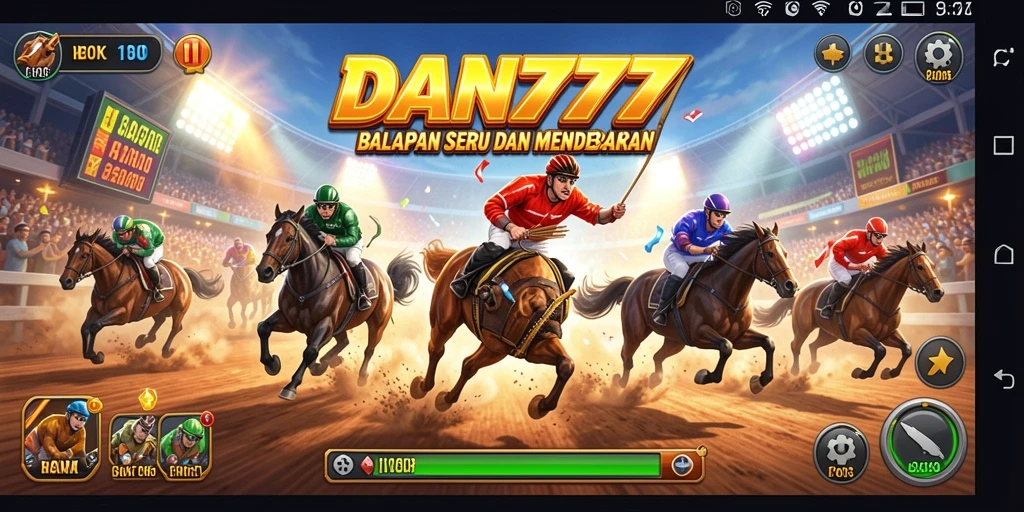 Gameplay menegangkan dari DAN777 di jalur balapan yang menantang.