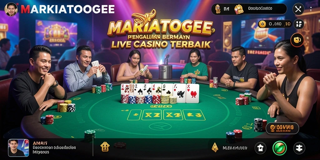 Tampilan gameplay Live Casino yang menarik dan interaktif.