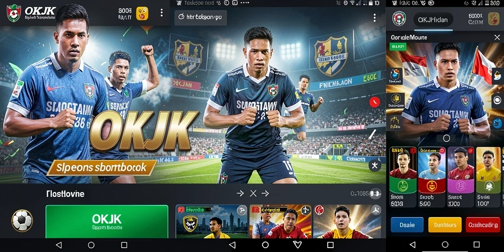 Tampilan menarik dari gameplay Sportsbook OKJK.