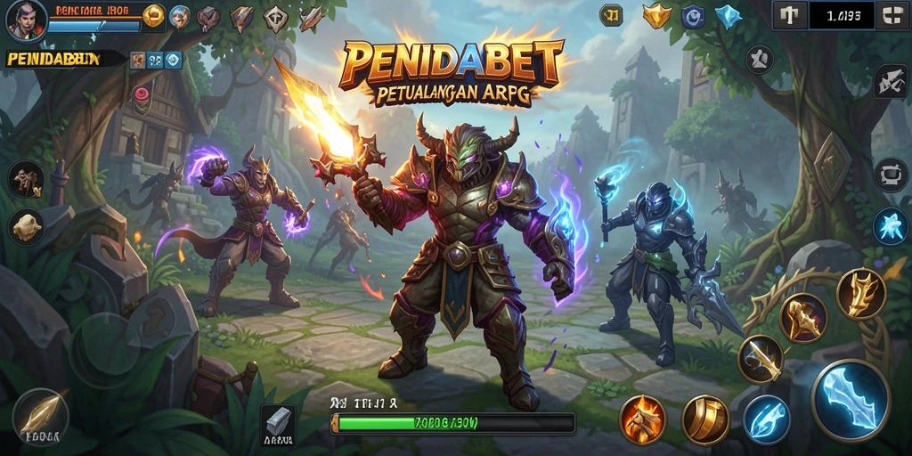Tangkapan layar menampilkan pertempuran mendebarkan dalam PENIDABET.