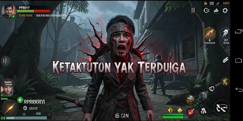 Screenshot gameplay PPRRYY dengan suasana Horror yang intens.