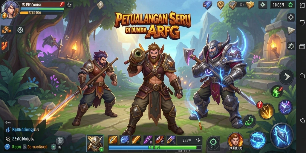 Tampilan menarik dari gameplay ARPG dengan aksi mendebarkan.
