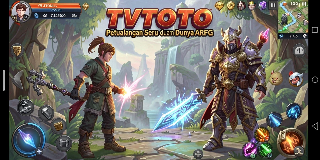 Tampilan menakjubkan dari gameplay ARPG penuh aksi di TVTOTO.